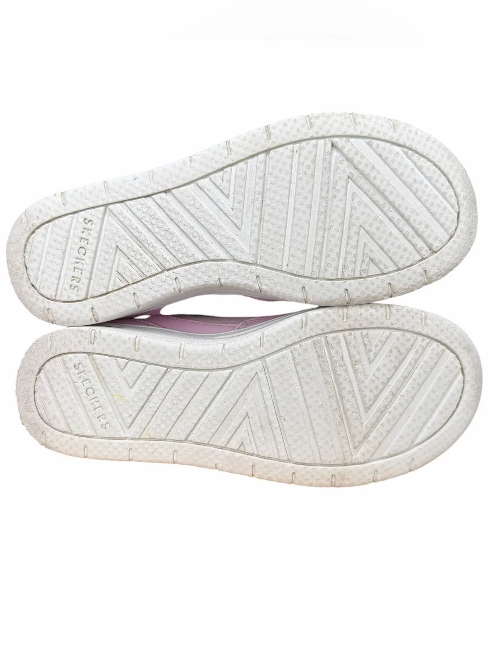 Skechers Street Uno Lite Air Kids Size 1 Pink White Platform Sneakers